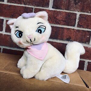 🐈 Rare 2003 CinéGroupe Sagwa Plush Cat | Tan with Bow | 8"x12" Vintage